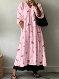Women's Resort Style Patterned Cotton Dress