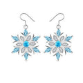 Comstylish Classy Snowflake Diamond Studded Earrings