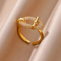 Adjustable Knotted Gold Ring
