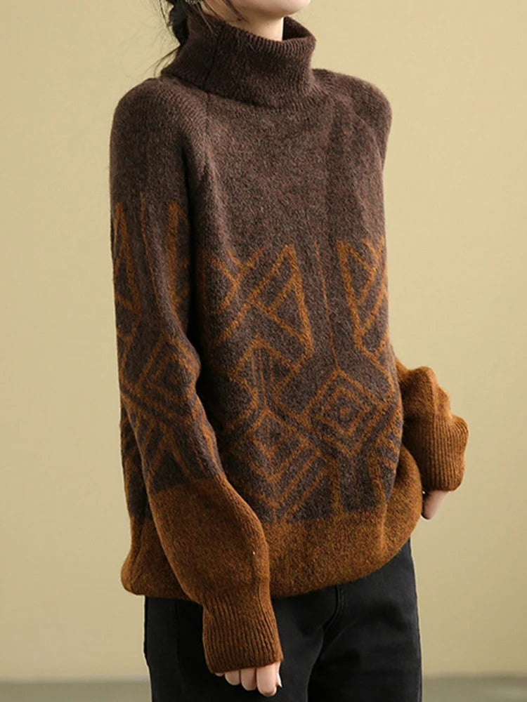 JO | MW - Knitted sweater with turtleneck