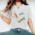 Comstylish Vintage Dragonfly Cotton Blend T-Shirt