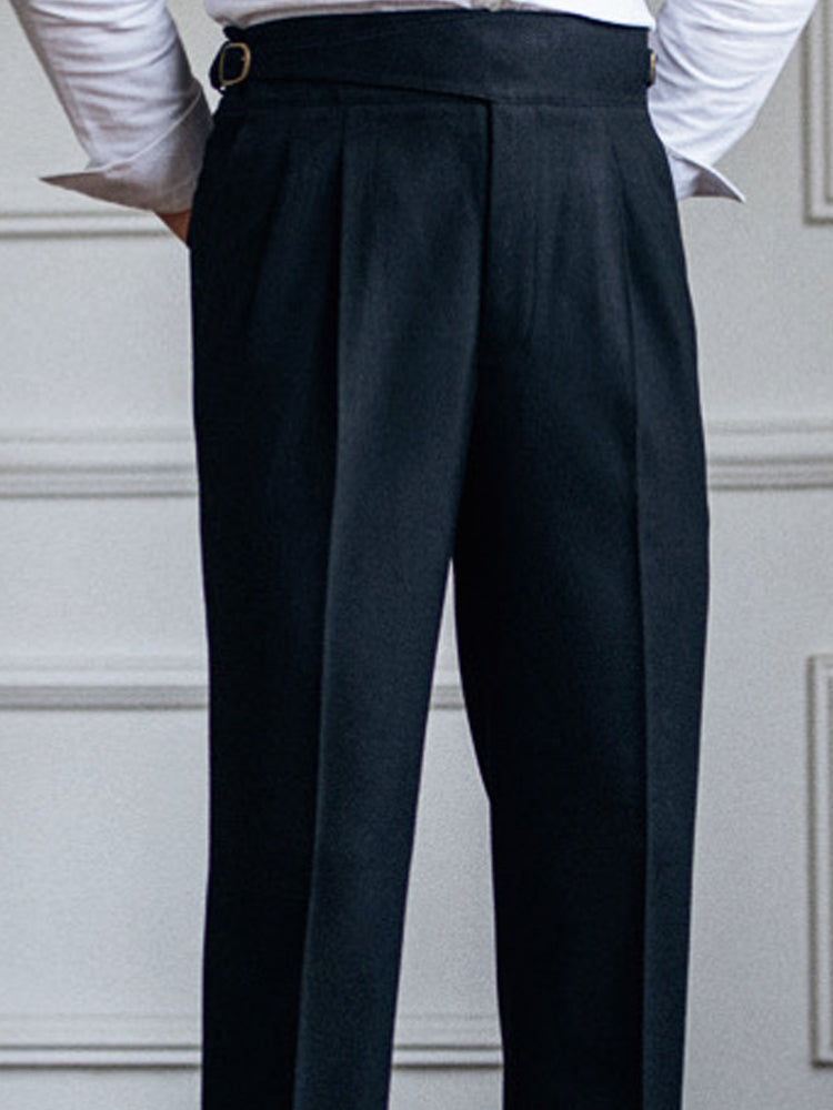 Men's British Neapolitan Cropped Trousers artswardrobe