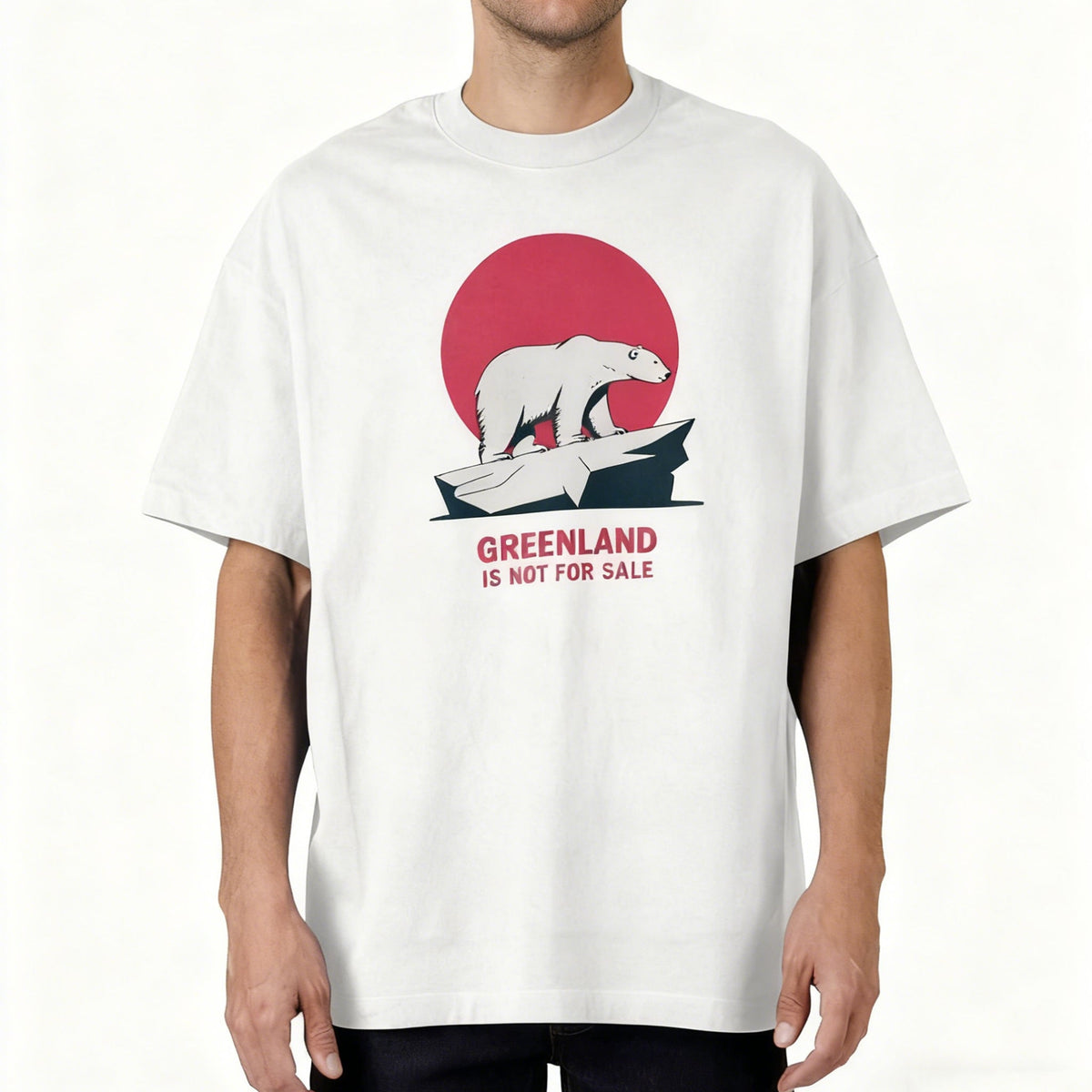 Greenland Is Not For Sale Men's Casual T-shirt elevenforest