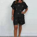 Women's Peace Dove Print Comfortable Cotton And Linen Two-piece Set artswardrobe