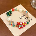 Comstylish Christmas Handmade Beaded Bracelet