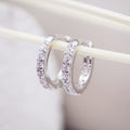 Bright Hoop Silvered Earrings