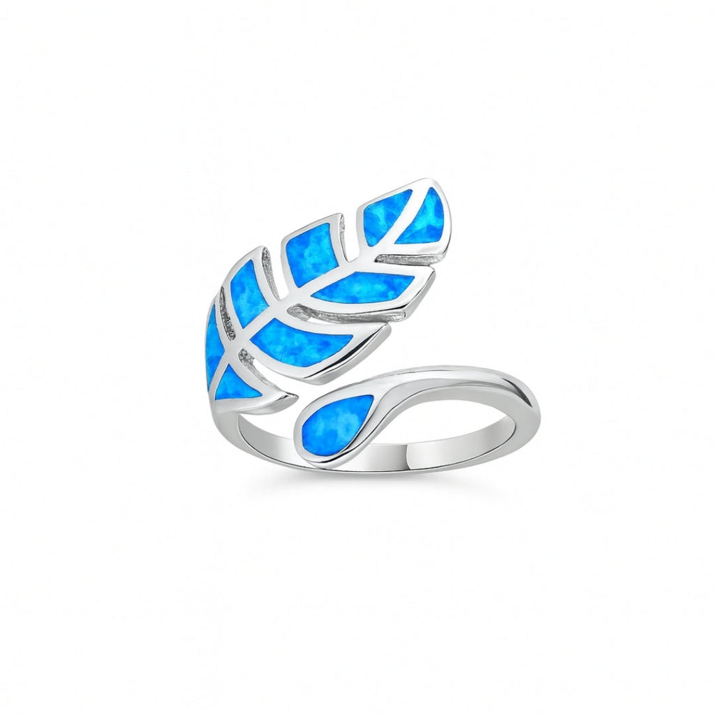 Fern Opal Adjustable Ring