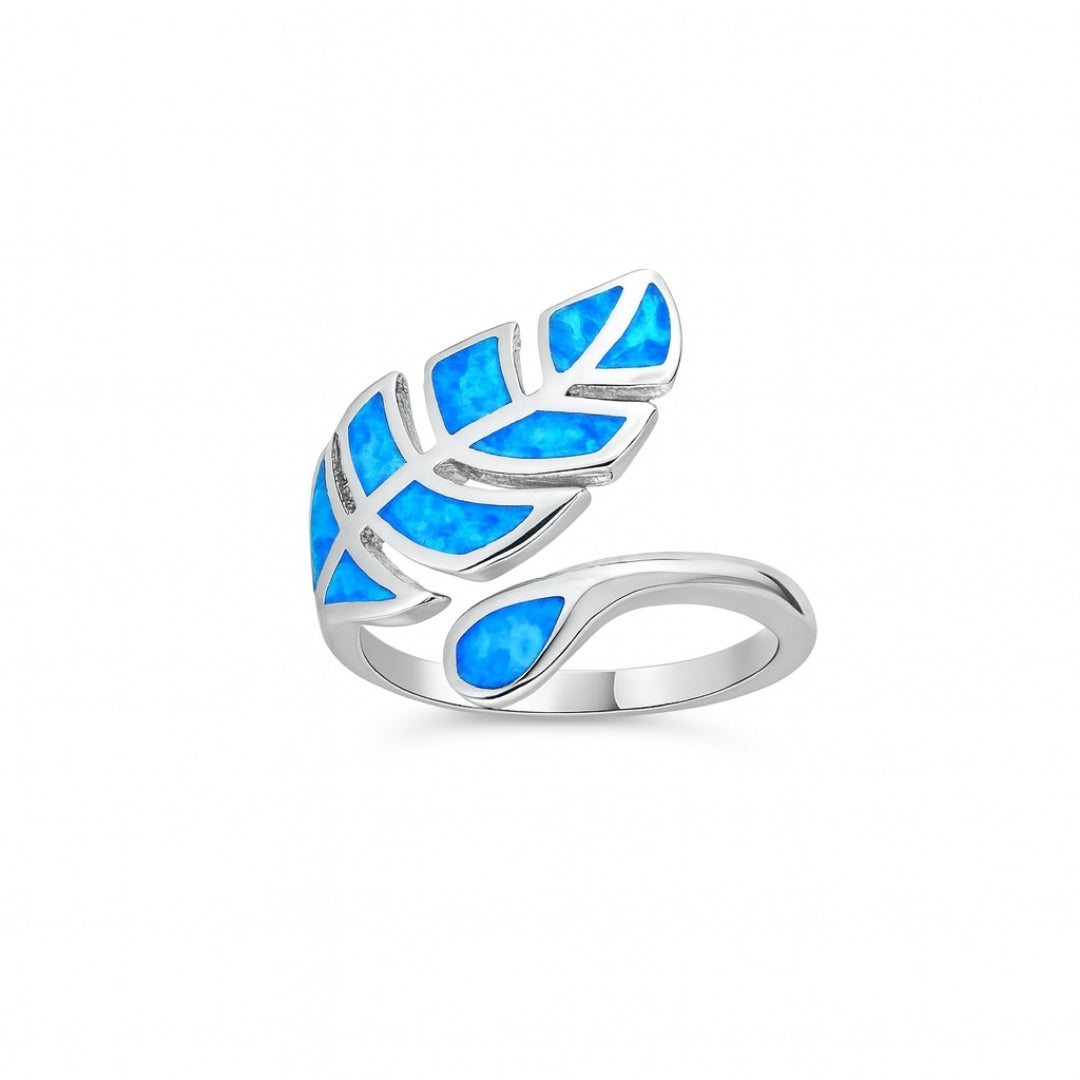 Fern Opal Adjustable Ring
