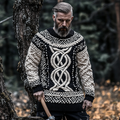 Vintage Viking Chunky Knit Cozy Warm Crew Neck Sweater artswardrobe