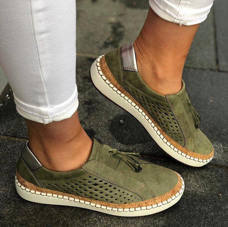 KS | Slip-on sneakers with tassel detail