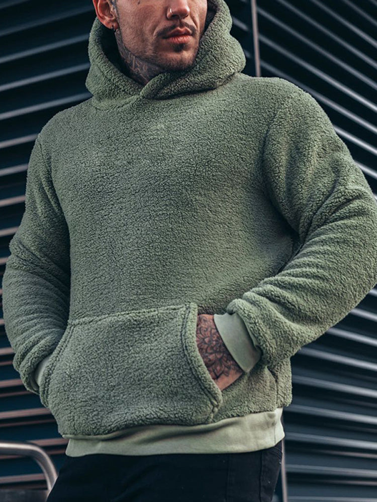 Men's Outdoor Casual Fleece Hoodie artswardrobe