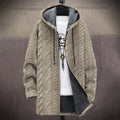 Men's Vintage Knitted Graphic Comfort Plush Hooded Coat elevenforest