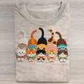 Cute Cat Art Print Casaul Short Sleeve T-shirt artswardrobe