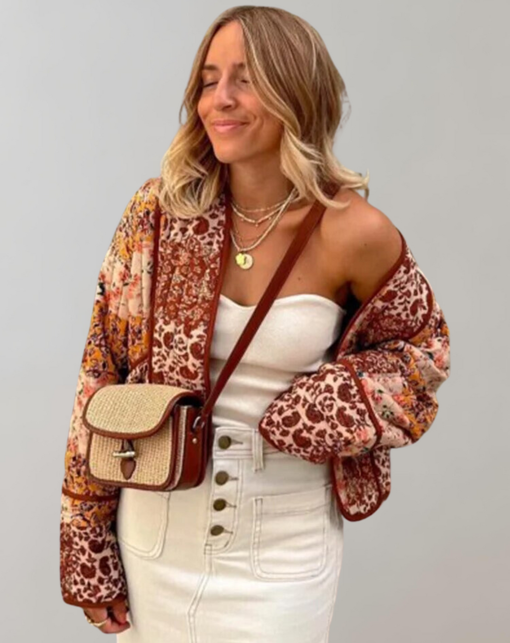 JO | Casual printed soft jacket