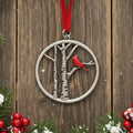 Red Bird Tree Necklace