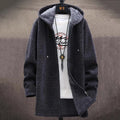Men'S Plush Thick Knitted Sweater Coat Cardigan elevenforest