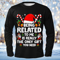 Comstylish Men's Christmas Print Crew Neck Long Sleeve T-shirt