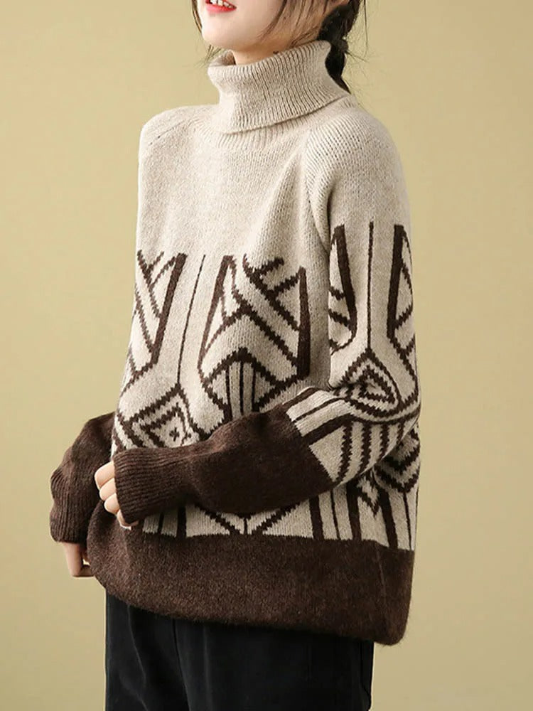 JO | MW - Knitted sweater with turtleneck