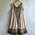 Vintage Viking Totem Linen Tank Dress artswardrobe