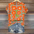 Floral Art Print T-Shirt