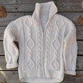 Men'S Cozy Knitted Jacquard Aran Sweater Cardigan elevenforest