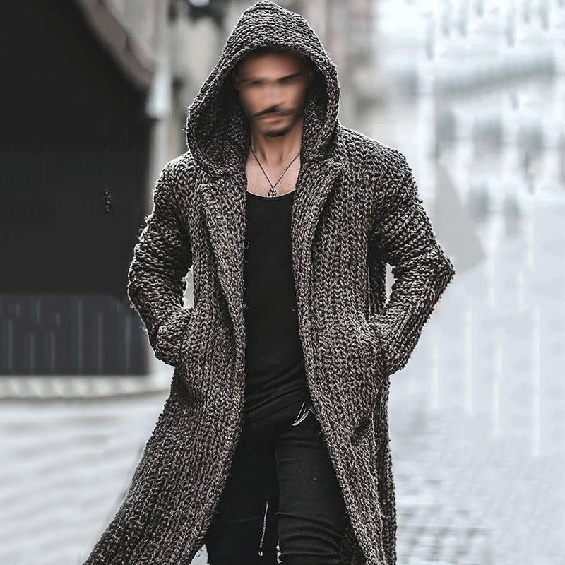 Men's Vintage Fairman Island Jacquard Sweater Cardigan Coat artswardrobe