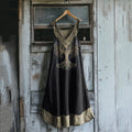 Women's Vintage Viking Tree Of Life Art Linen Tank Dress artswardrobe