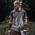 Men's Viking Tie-dye Celtic Knot Art Casual T-shirt artswardrobe