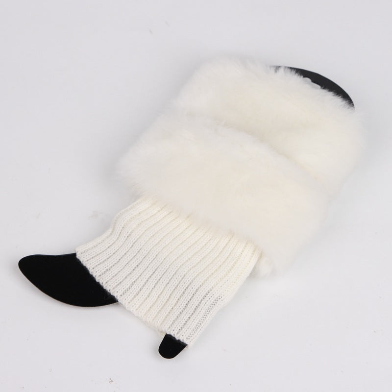 Casual Solid Color Furry Socks elevenforest