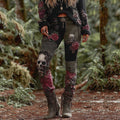 Comstylish Rose Skull Gothic Patchwork Rock Leggings