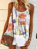 Color Flower Women's Print Tank Top