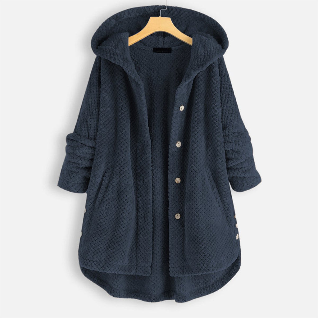 JO | warm teddy jacket with hood