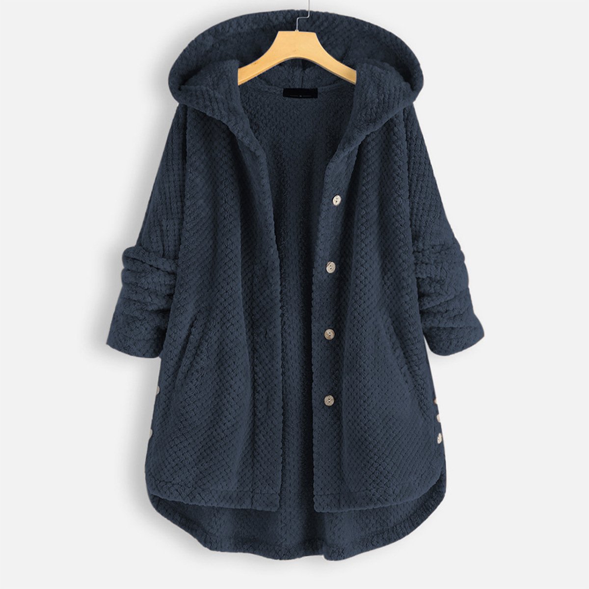 JO | warm teddy jacket with hood