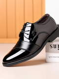 Men's Classic British Lace-up Leather Shoes artswardrobe
