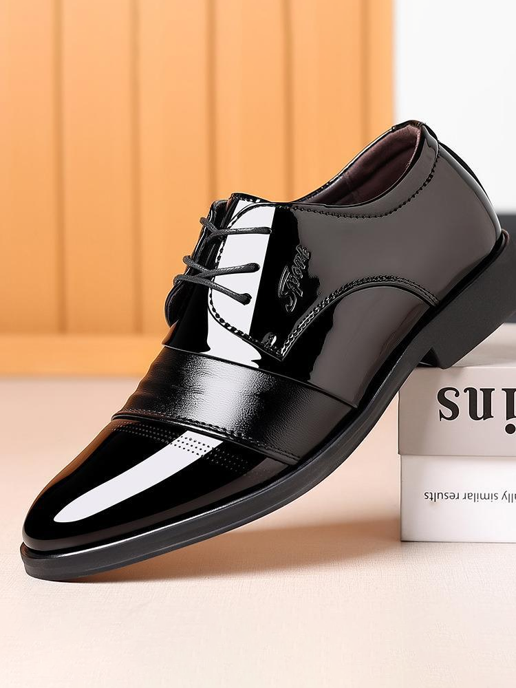Men's Classic British Lace-up Leather Shoes artswardrobe