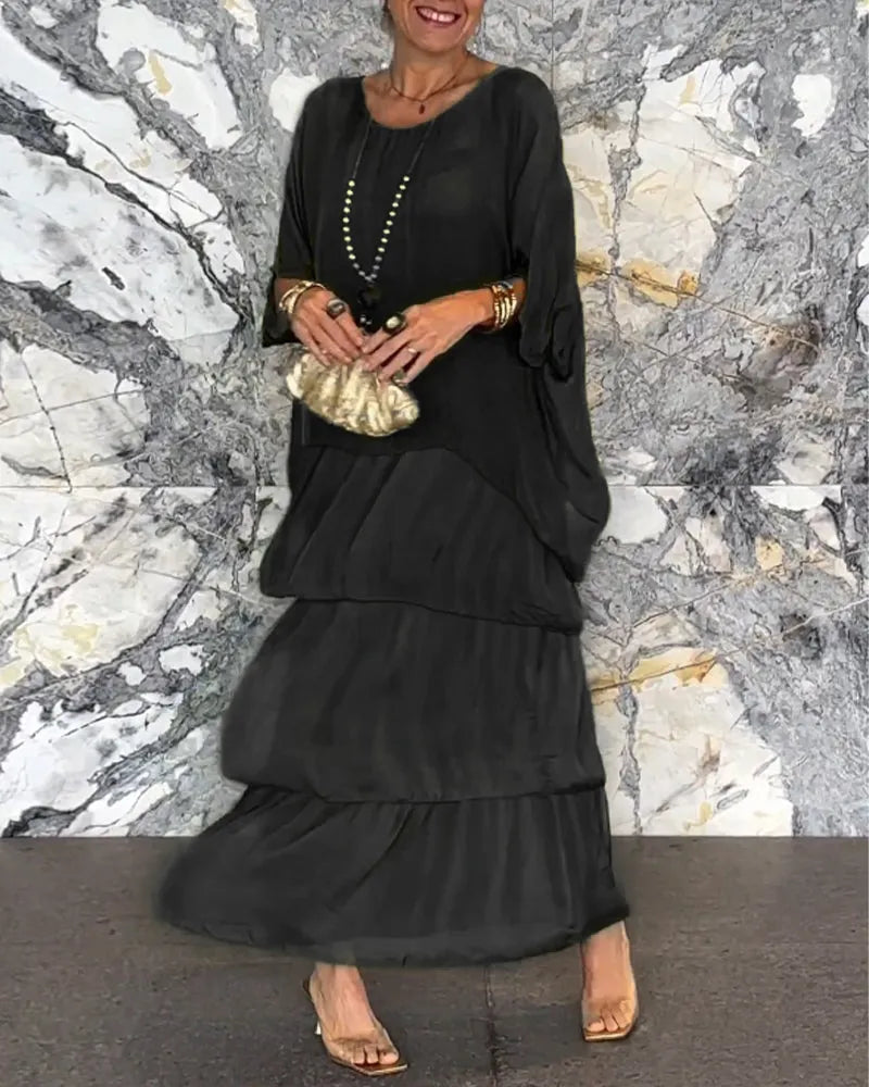 KS | Loose layered maxi dress