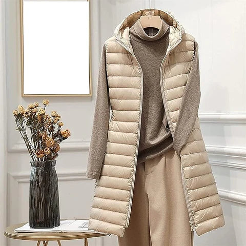 JO | Sleeveless long jacket