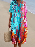 Women's Abstract Art Comfortable Casual Resort Dress