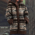 Women's Fairman Island Contrast Sweater Cardigan elevenforest