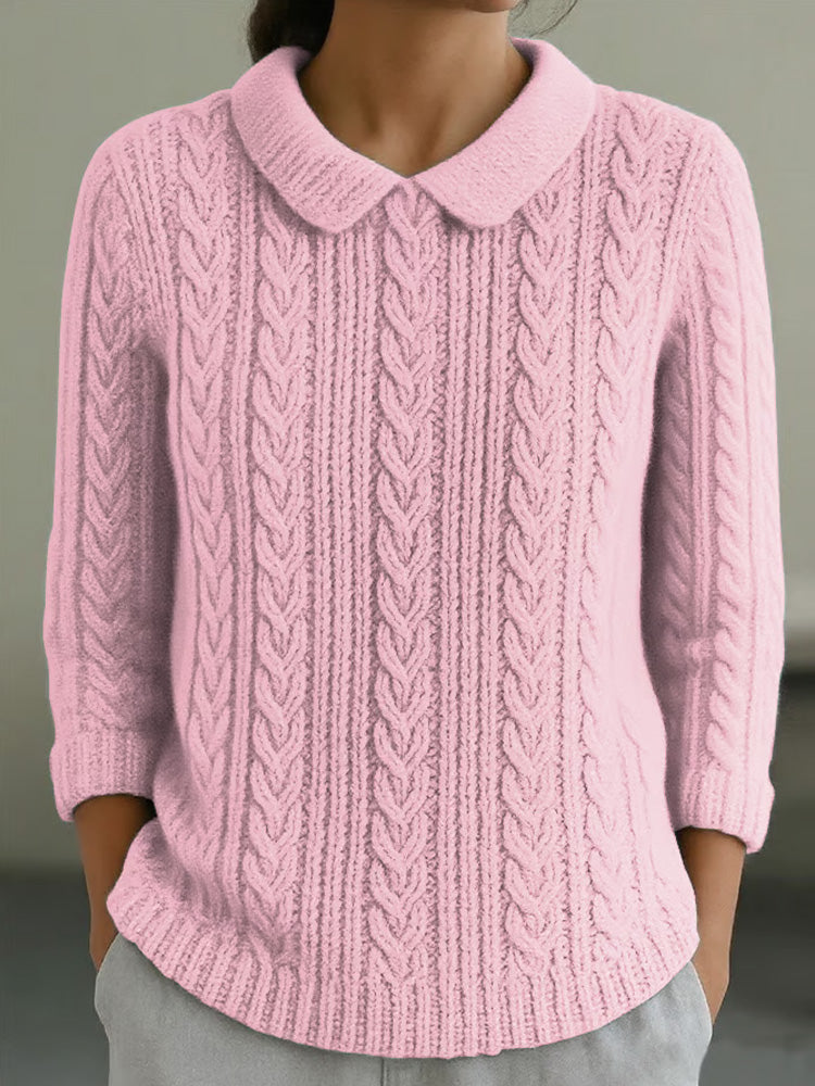 Comstylish Women's Retro Casual Pink Awareness Top