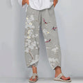 Comstylish Floral Print Loose Casual Pants