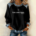 Comstylish Women's Christmas Faith Crew Neck Casual Sweatshirt