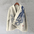 Comstylish Vintage Japanese Art Octopus Pattern Women's Kimono Cardigan