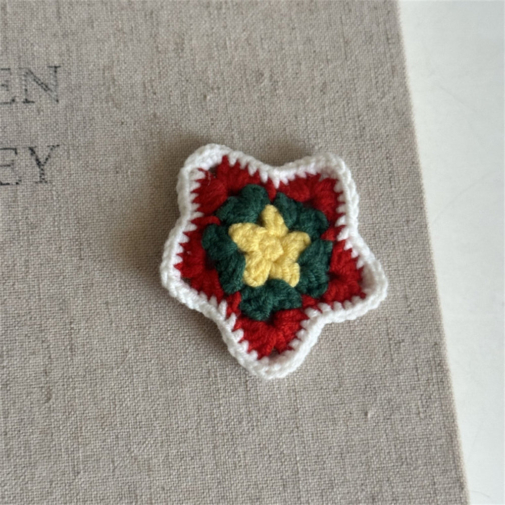 Comstylish Christmas Handmade Crochet Hair Clip