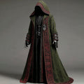 Men's Celtic Knot Patchwork Contrast Color Cape