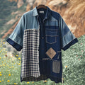 Men's Retro Amish Baskets Of Hope Linen Shirt artswardrobe