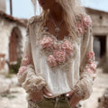 Bohemian Style Casual Vintage Long-sleeved Top artswardrobe
