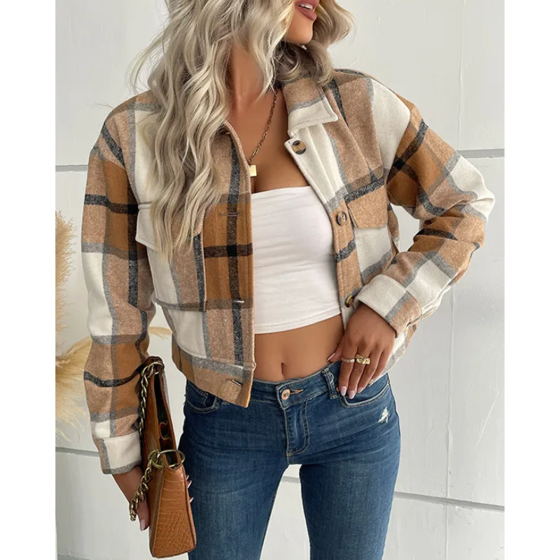 JO | Trendy plaid jacket for women