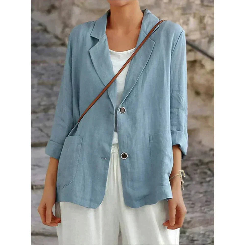 JO | refined stylish linen blazer