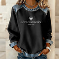 Comstylish Womens Christmas Faith Art Crew Neck Casual Sweatshirt